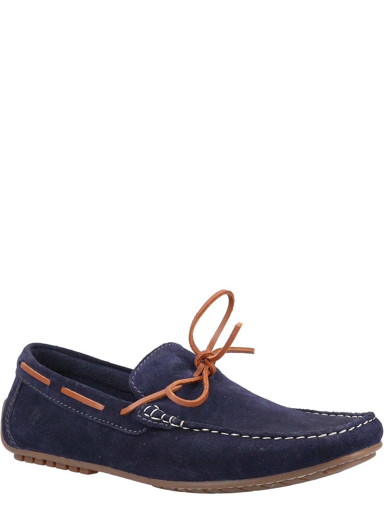 Navy blue cheap hush puppies shoes