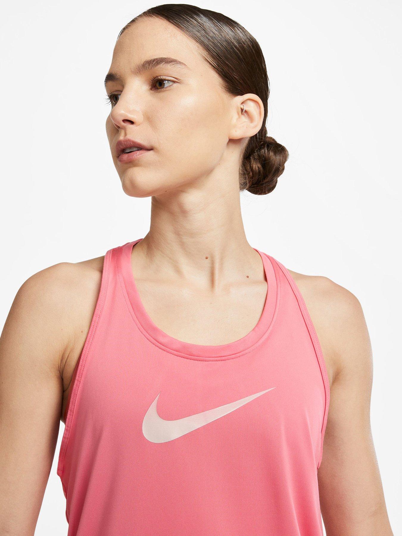 Nike One Dri Fit Swoosh Tank - Pink