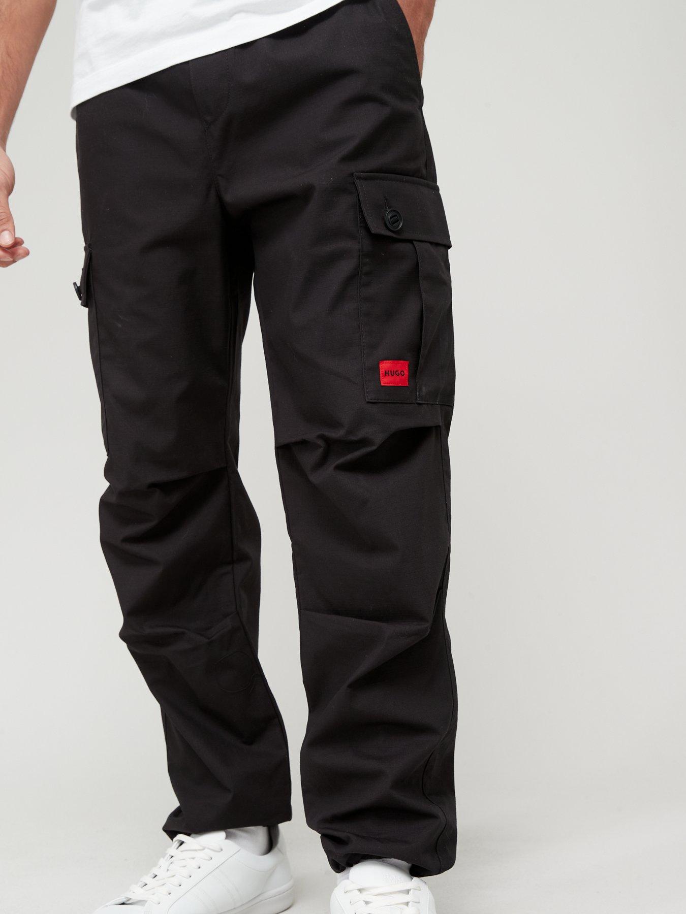 Image 4 of 5 of HUGO Garlo233 Regular Fit Cargo Pants - Black