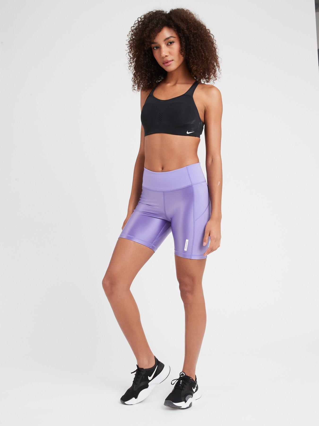 Nike pro sale shorts purple