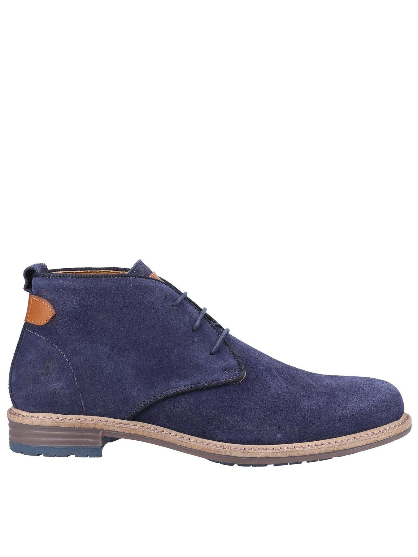 Navy suede store boots men