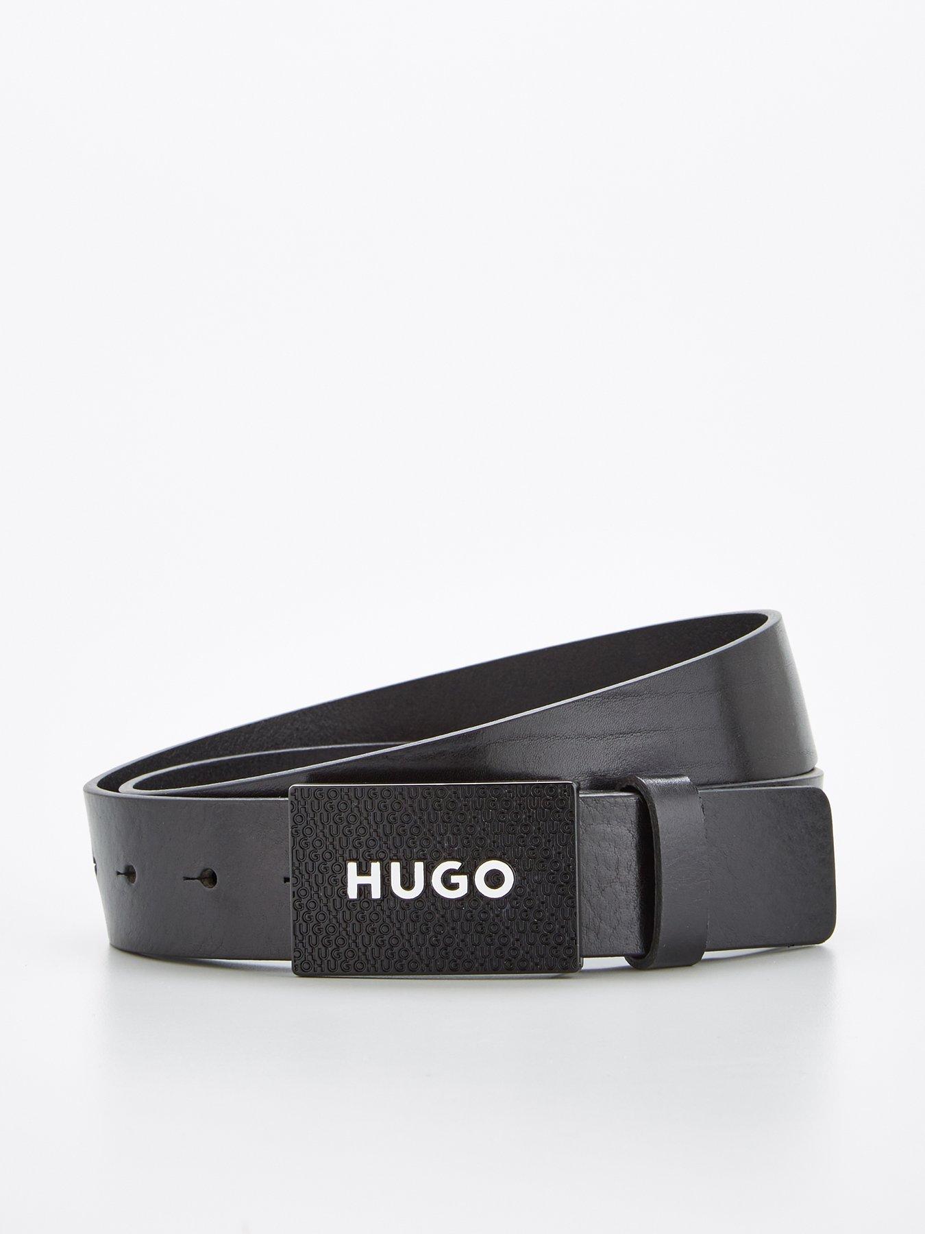 hugo-gilao-leather-belt-black