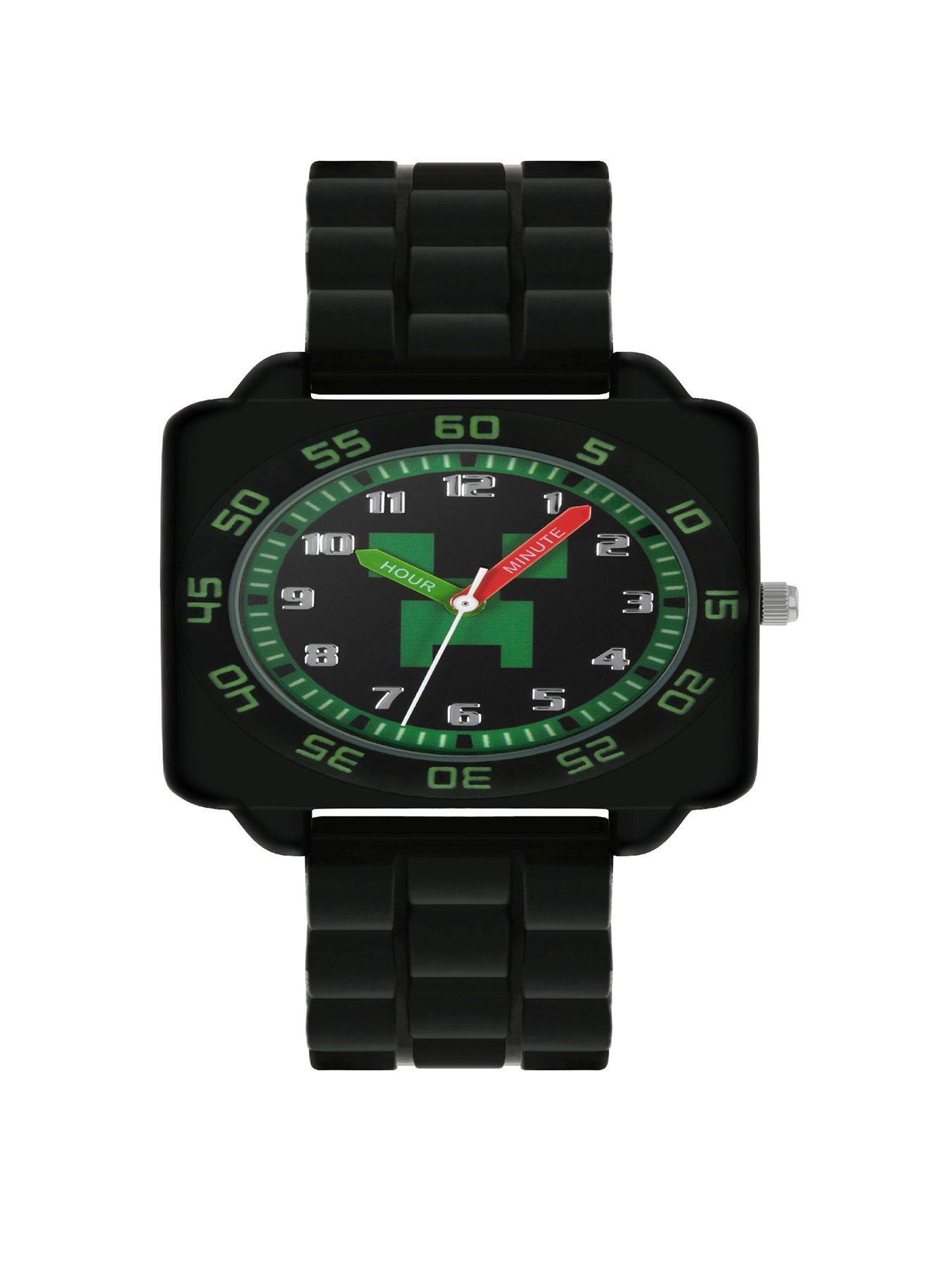 minecraft-black-silicon-strap-watch