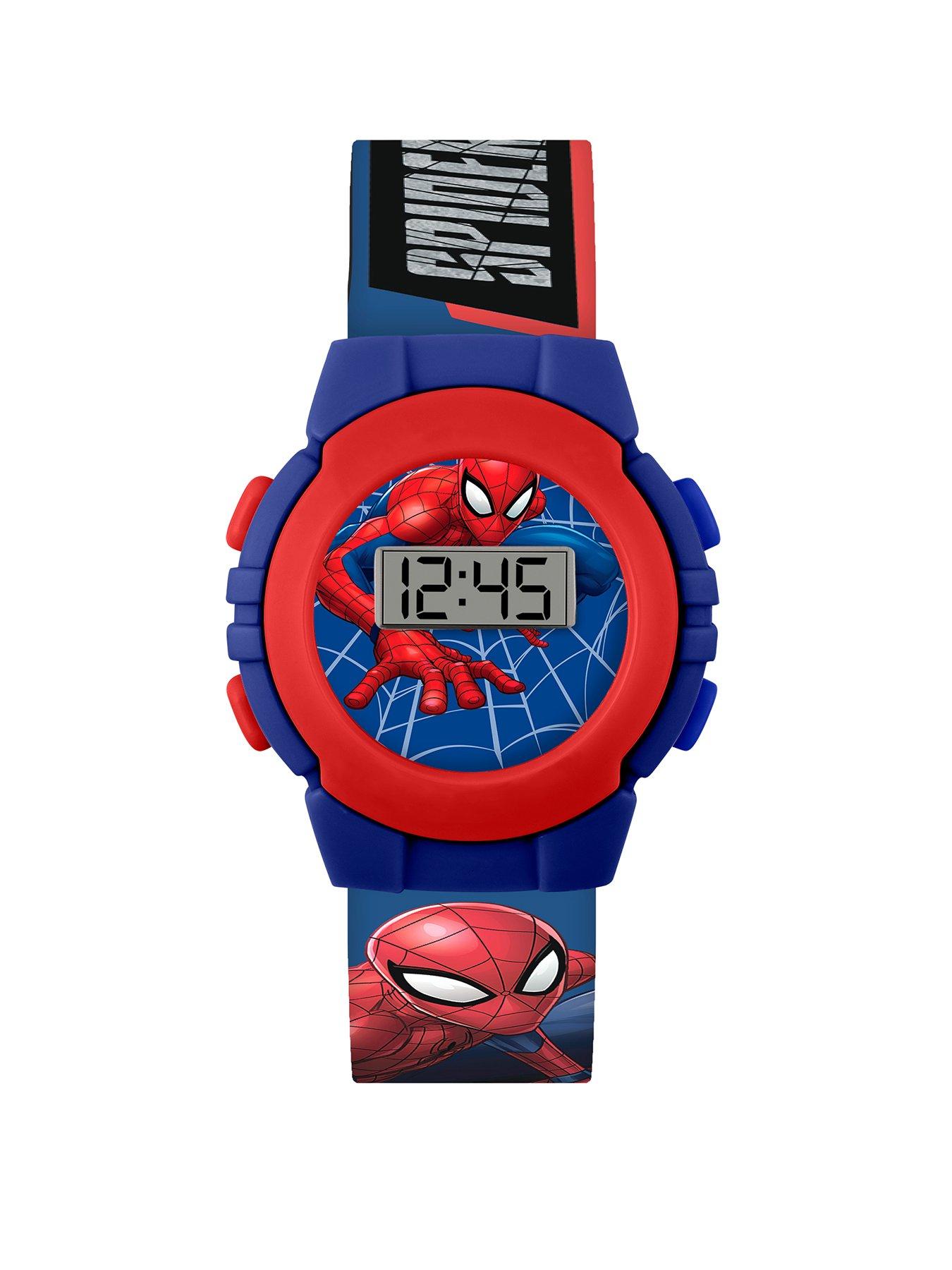 Image 1 of 3 of Marvel Spiderman Red and Blue Digital Watch