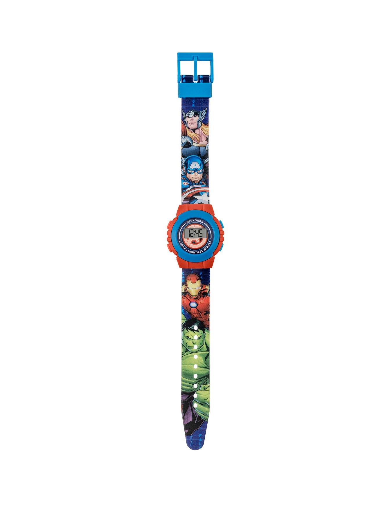 marvel-avengers-disneynbspred-amp-blue-character-print-digital-watchstillFront