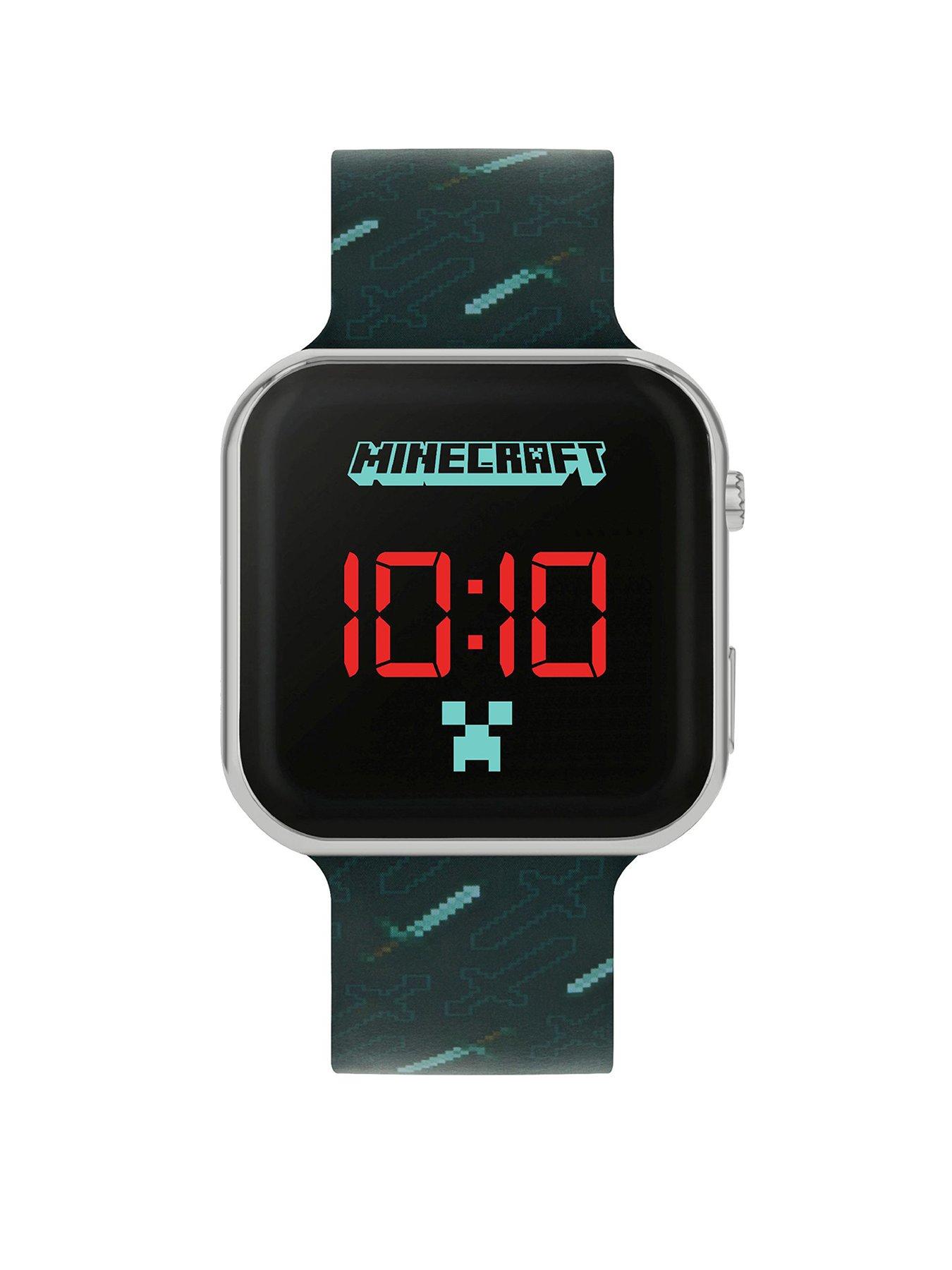 Minecraft Minecraft Black Strap LED Watch