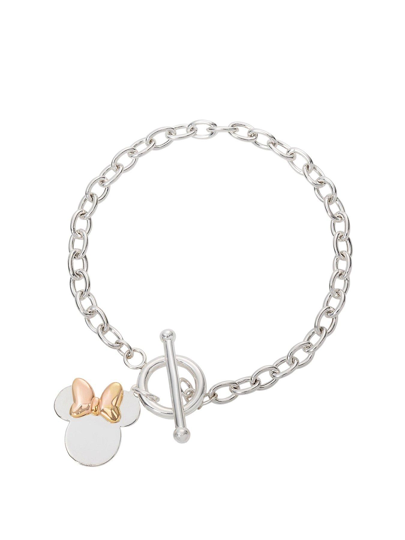 Disney Minnie Mouse Apple AirTag Wristband Silicone Airtag Bracelet for  Kids Purple