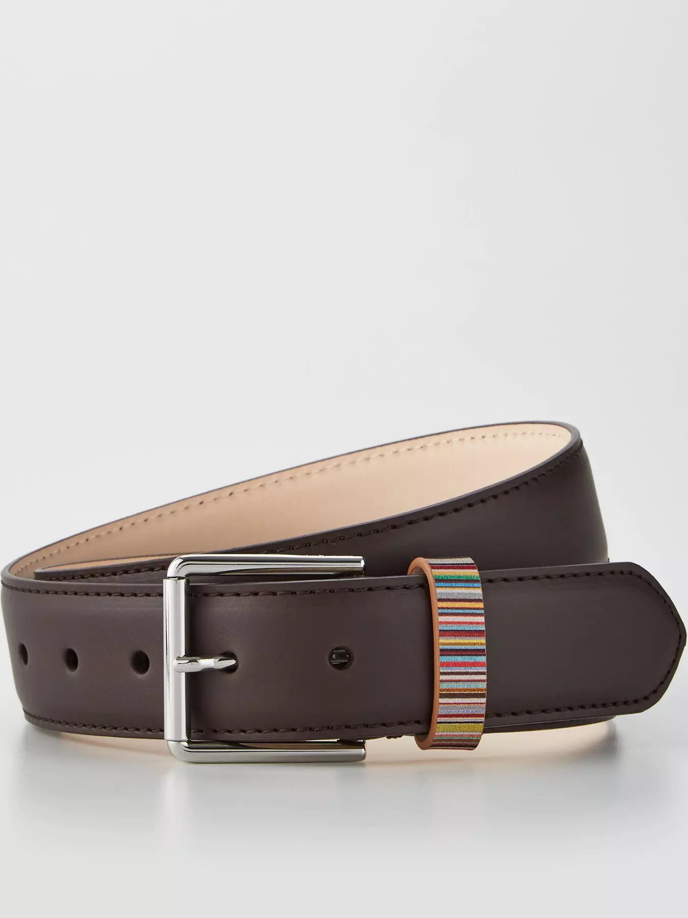 PS Paul Smith Men's Happy Logo-Buckle Belt