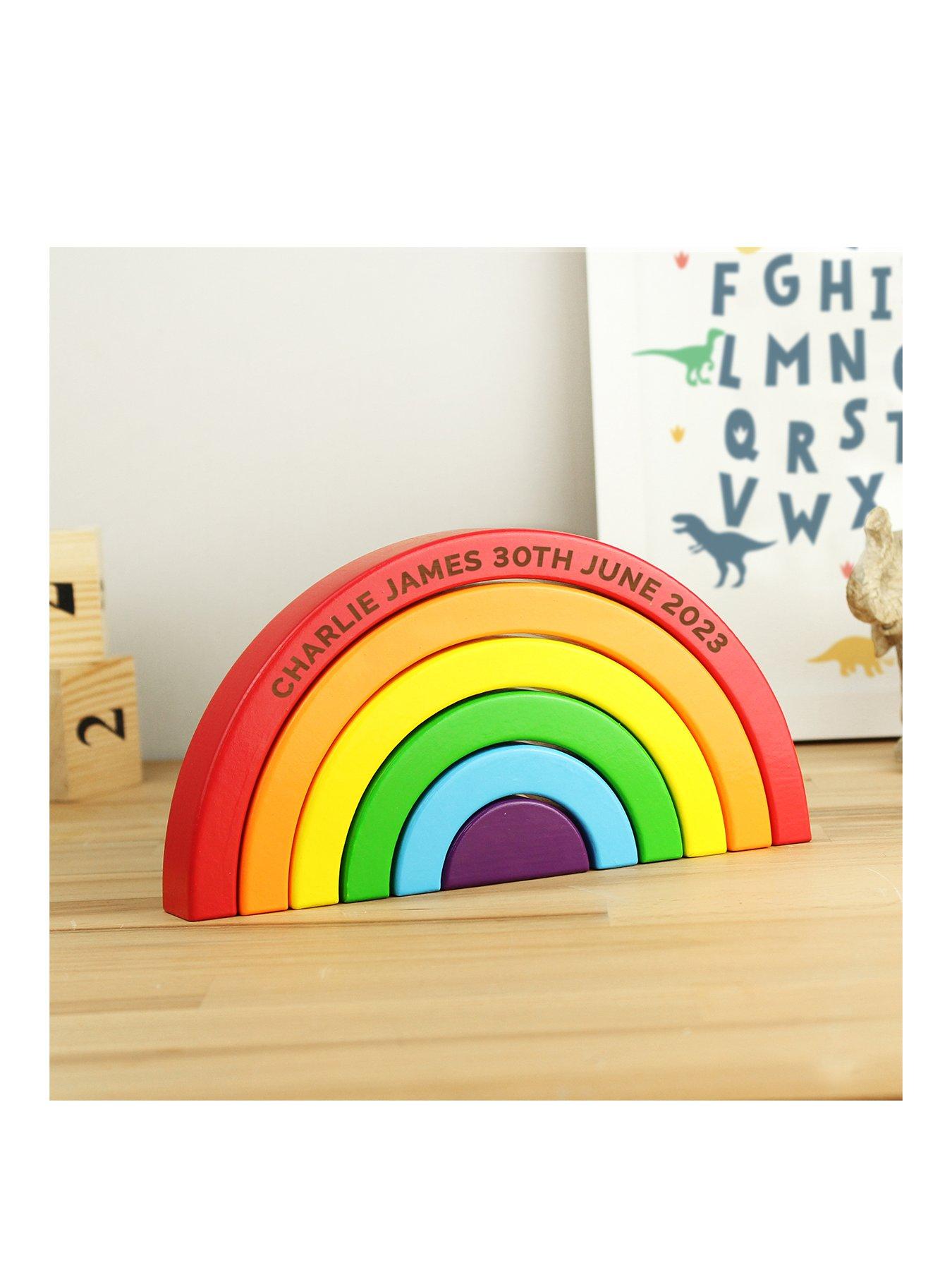 undefined Personalised Wooden Rainbow