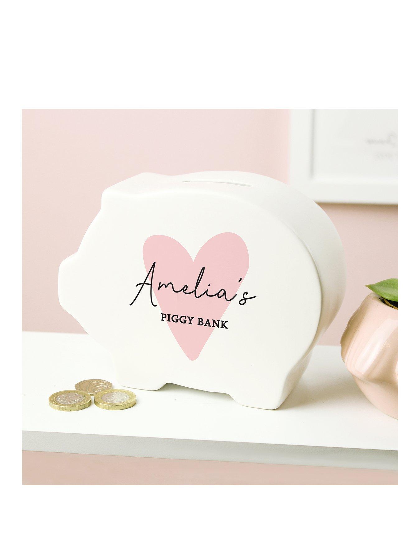 Image 1 of 2 of The Personalised Memento Company Personalised Piggy Bank