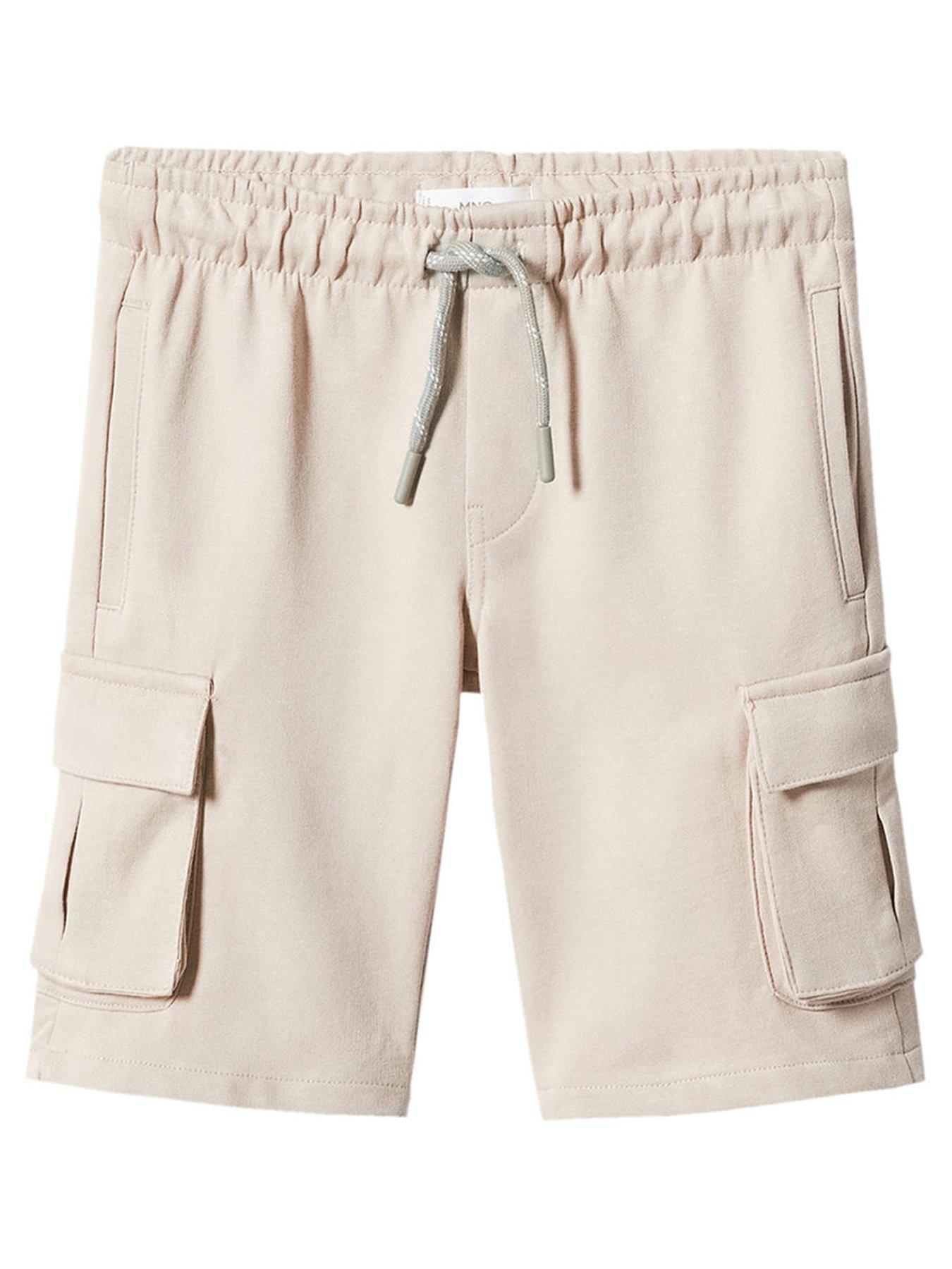 CARGO SHORTS - Light beige