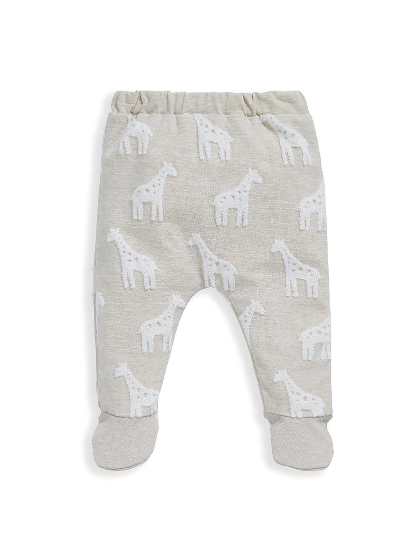 mamas-papas-baby-unisex-2-piece-giraffe-textured-set-beigeoutfit