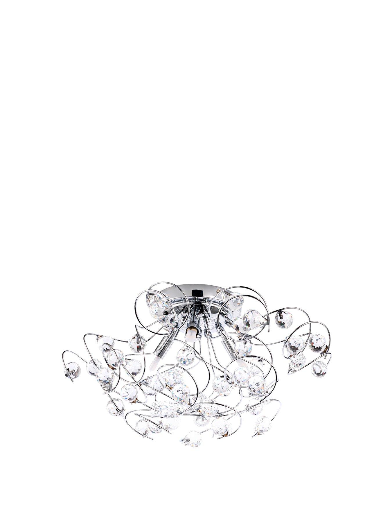 Image 1 of 4 of BHS Lila Flush Ceiling Light