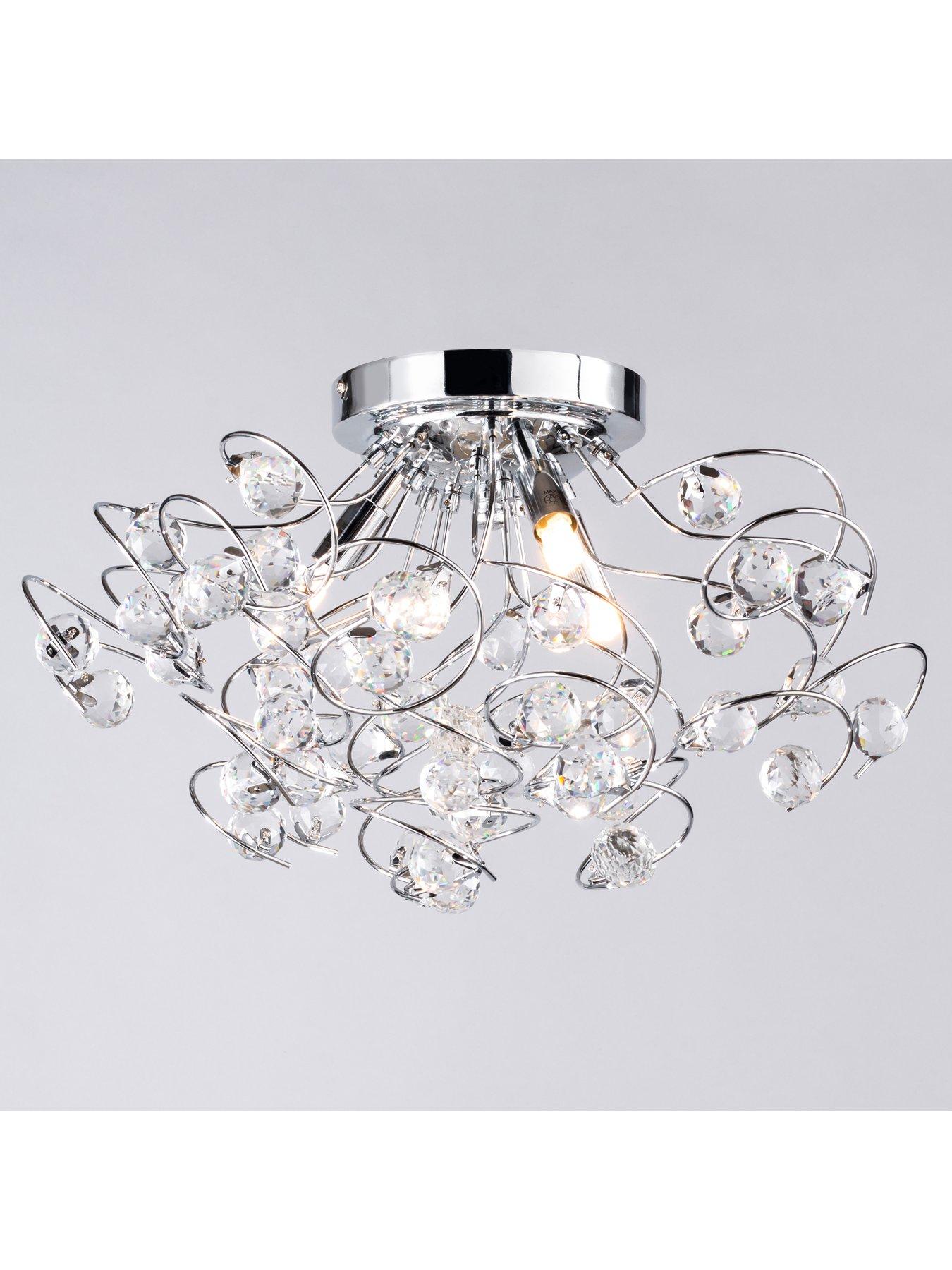 Image 2 of 4 of BHS Lila Flush Ceiling Light