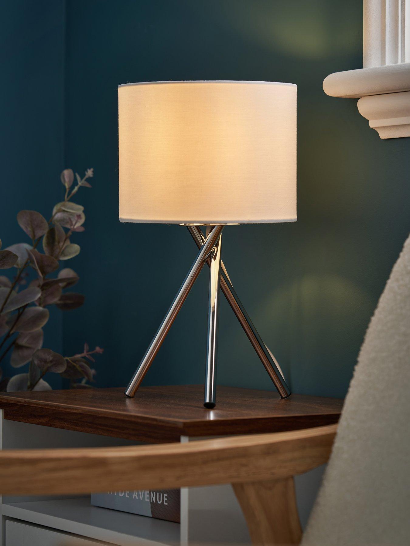 Very Home Tripod Bedside Table Lamp - Ivory