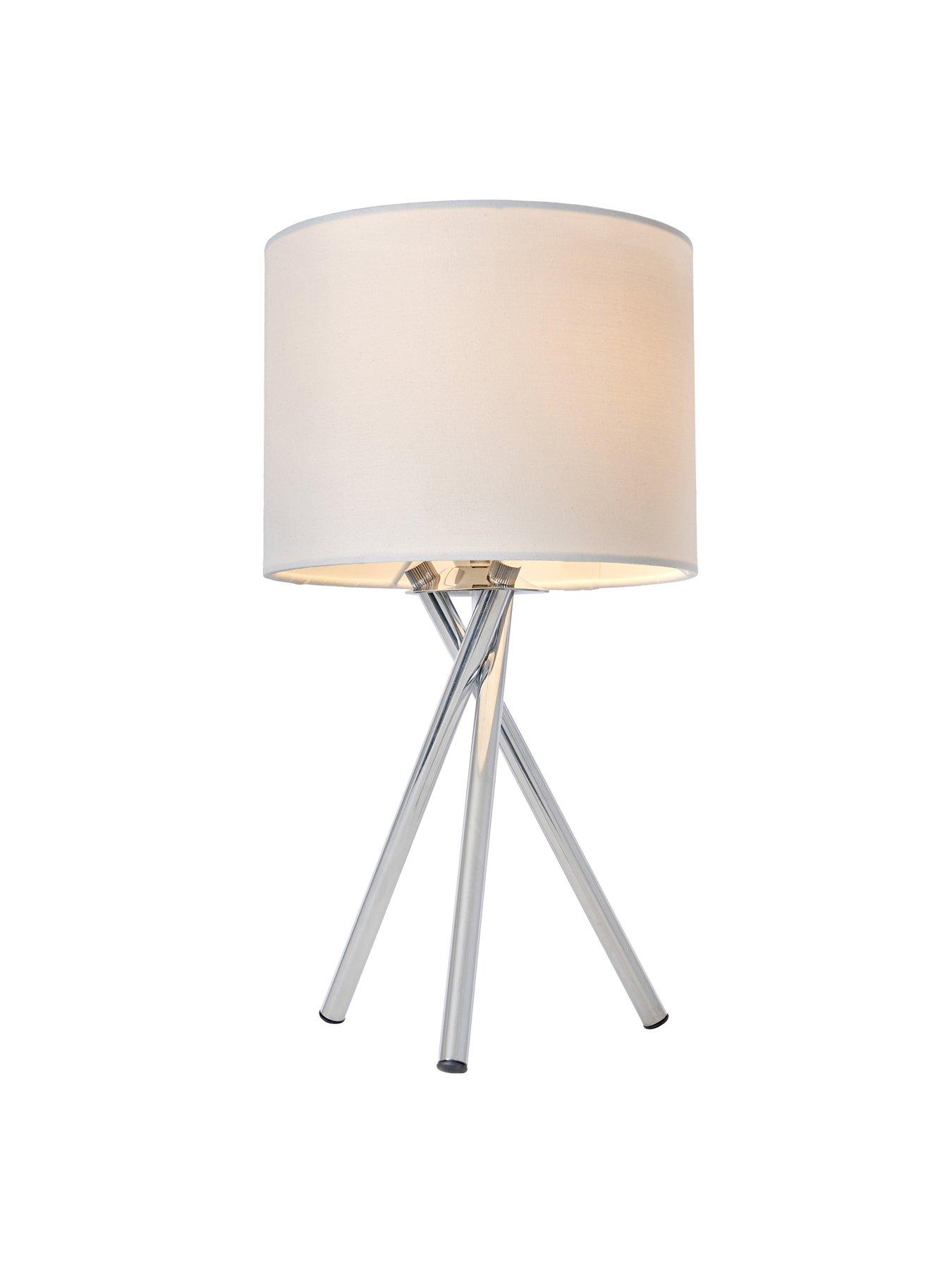 Image 1 of 3 of Very Home Tripod Bedside Table Lamp - Ivory
