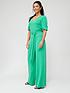 v-by-very-puff-sleeve-v-neck-wide-leg-jumpsuit-greendetail