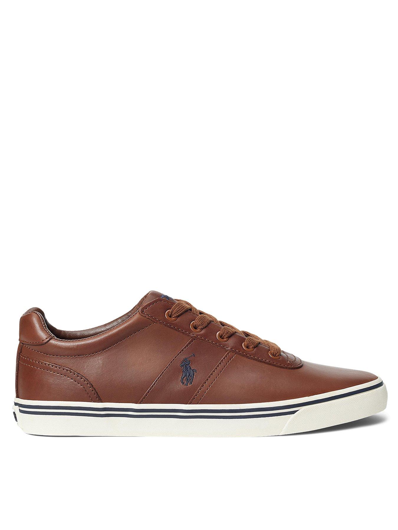 ralph lauren hanford trainers brown