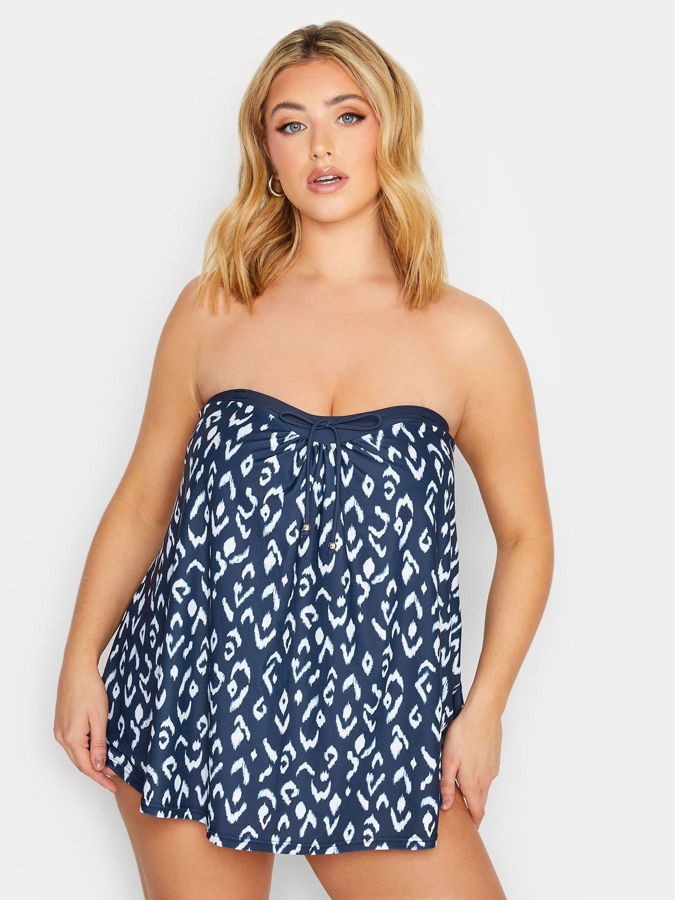 plus size swim tube top