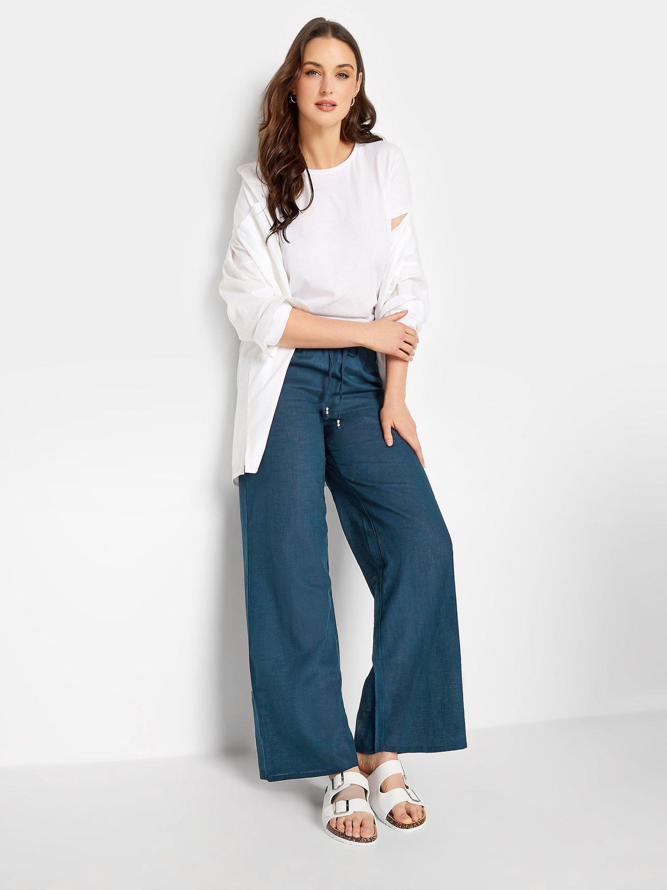 long-tall-sally-cotton-slub-wide-leg-trouser-navyback