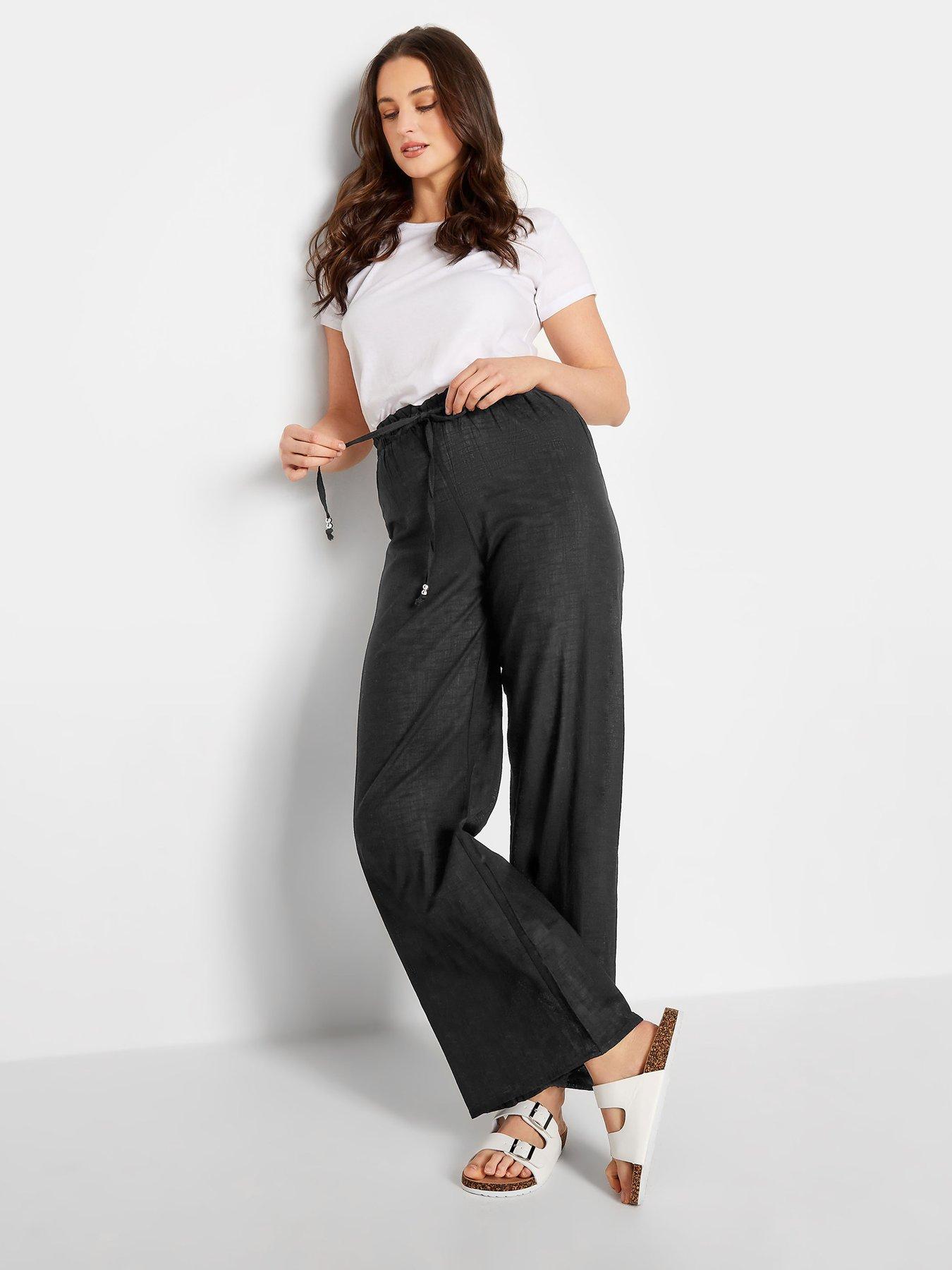 long-tall-sally-cotton-slub-wide-leg-trouser-blackback