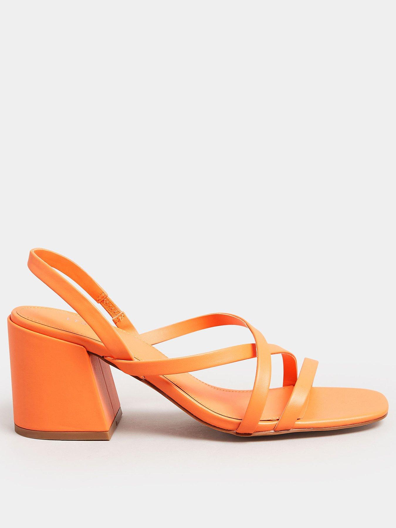 Long Tall Sally Multi Strap Block Heel Gold Very Ireland