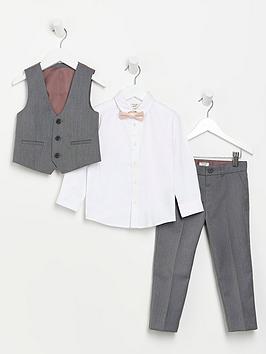 river-island-mini-mini-boys-3-piece-suit-set-grey