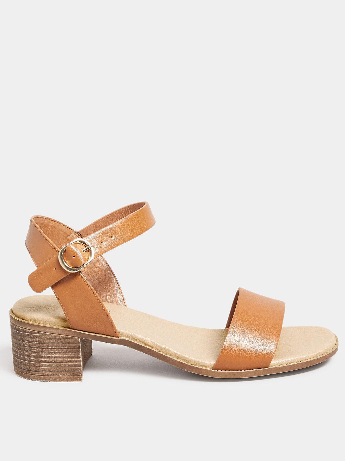 yours-extra-wide-fit-block-heel-casual-sandal--nbsptan