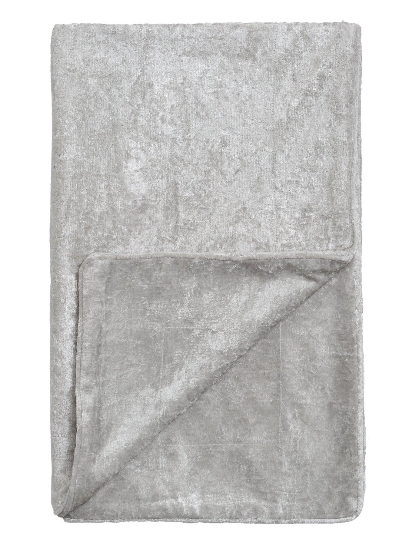 undefined Crushed Velvet Throw - Blush