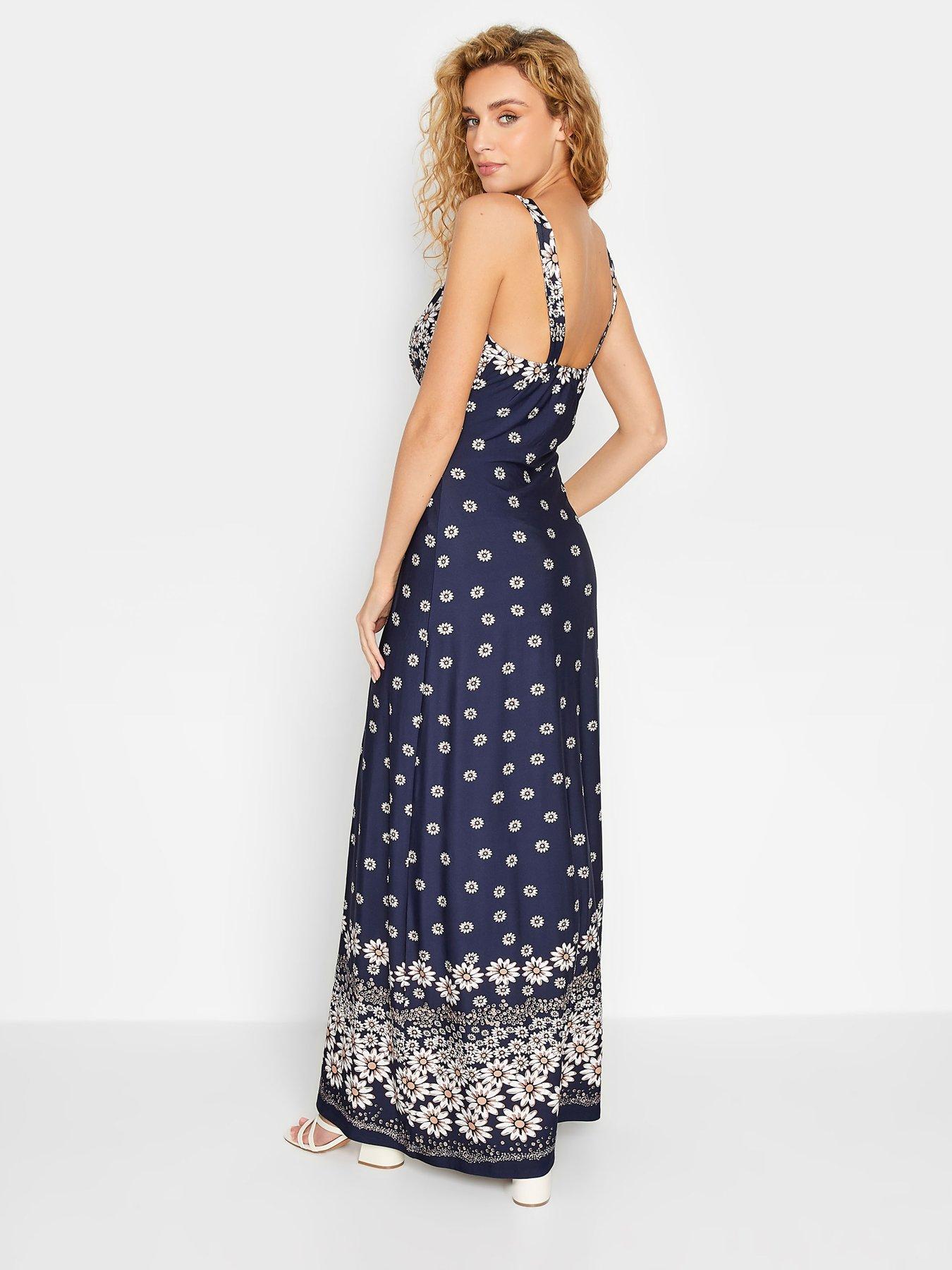 long-tall-sally-long-tall-sally-navy-daisy-print-maxi-dressstillFront