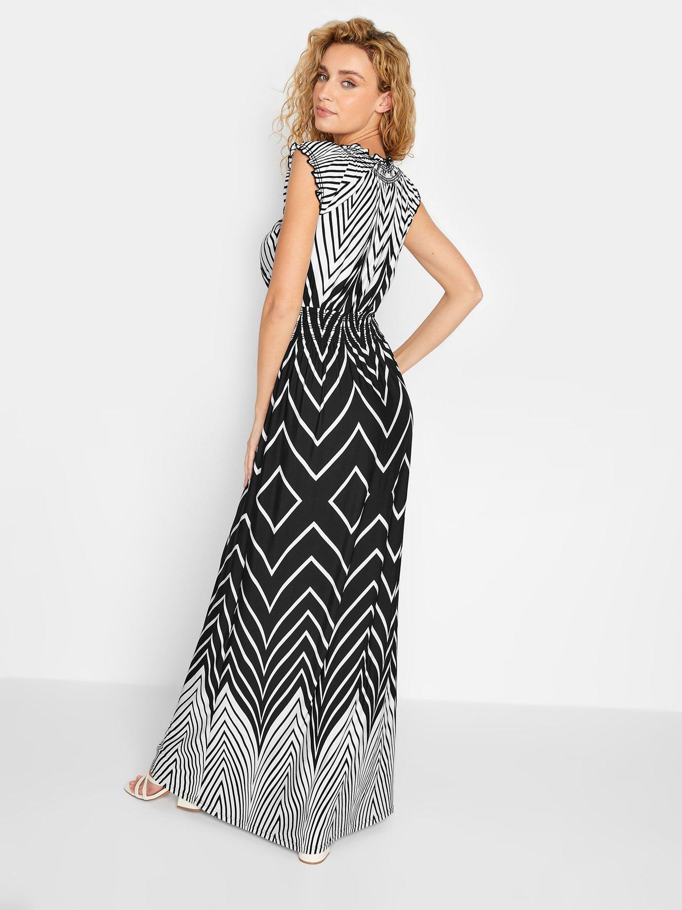 long-tall-sally-chevron-maxi-dress-blackstillFront