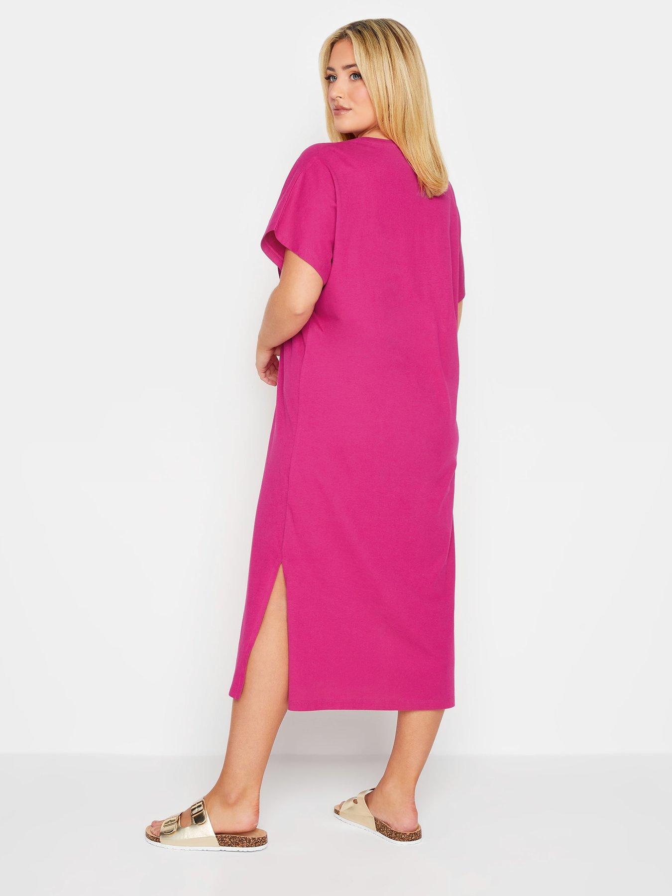 Side split t shirt hot sale dress