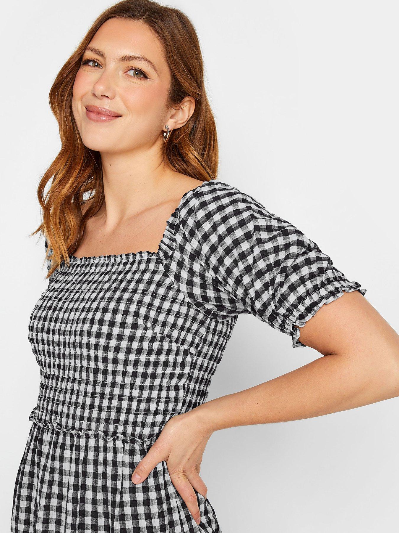 long-tall-sally-shirred-gingham-dress-monooutfit