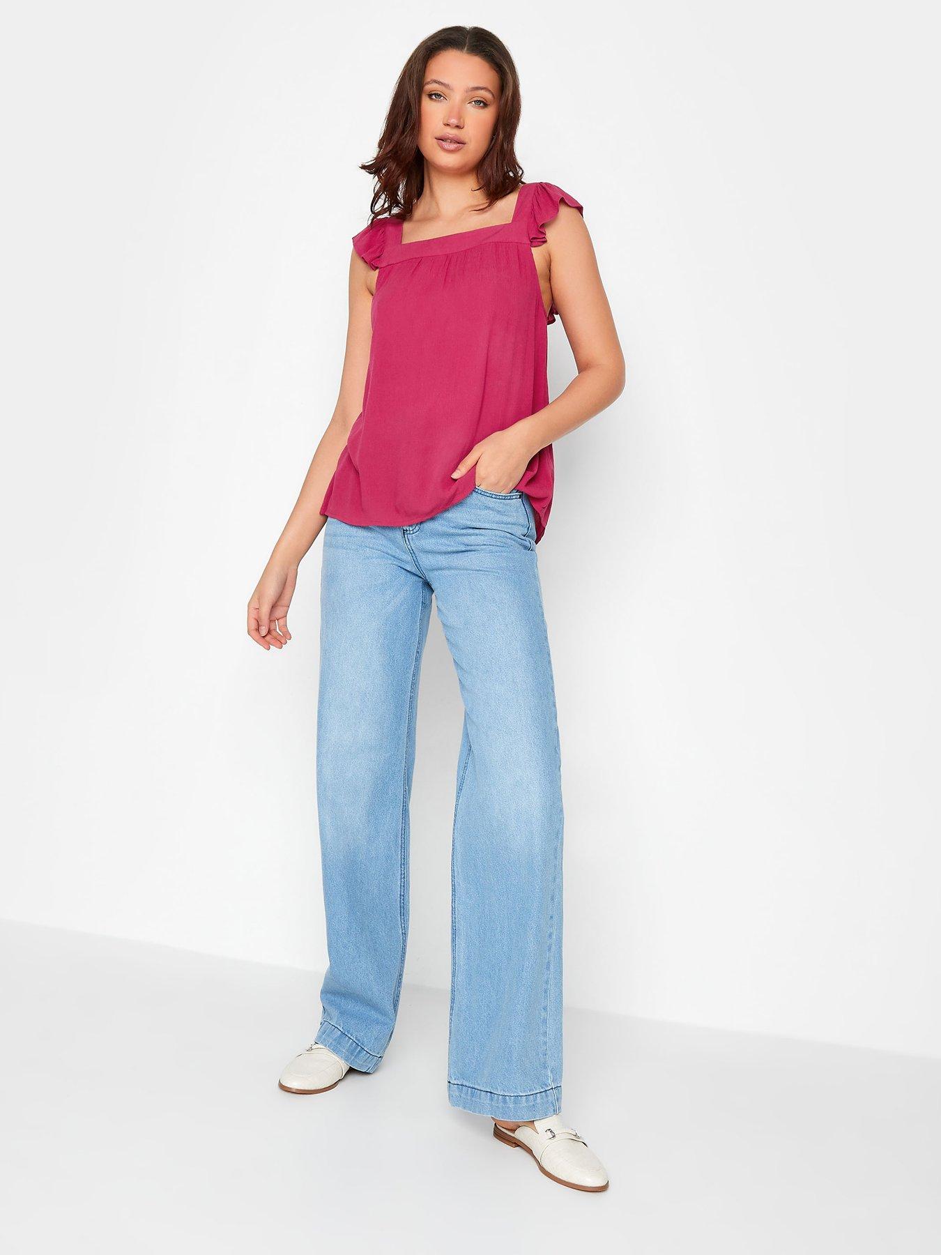 long-tall-sally-cheese-cloth-frill-top-pinkback