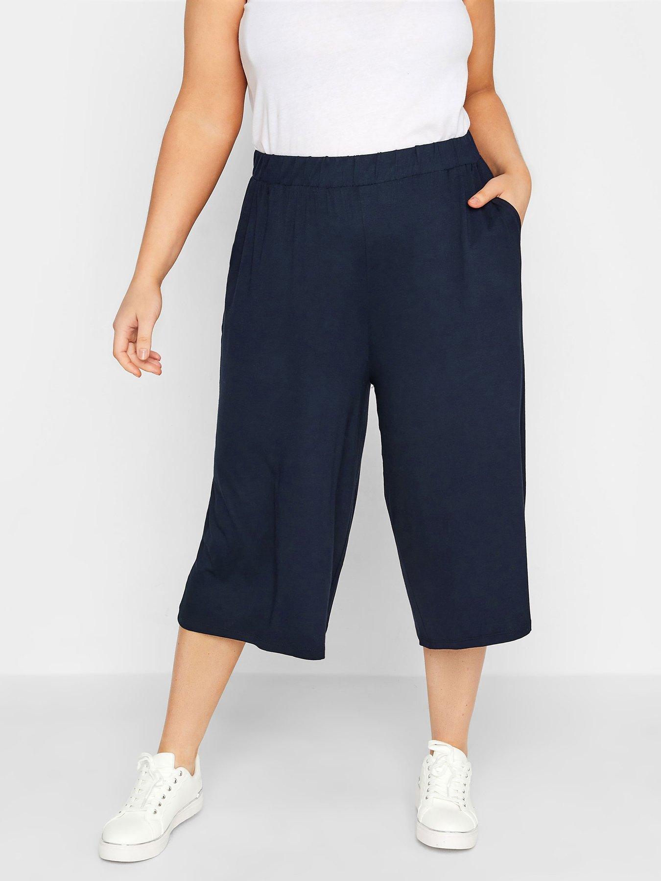Yours Yours Jersey Culotte Navy