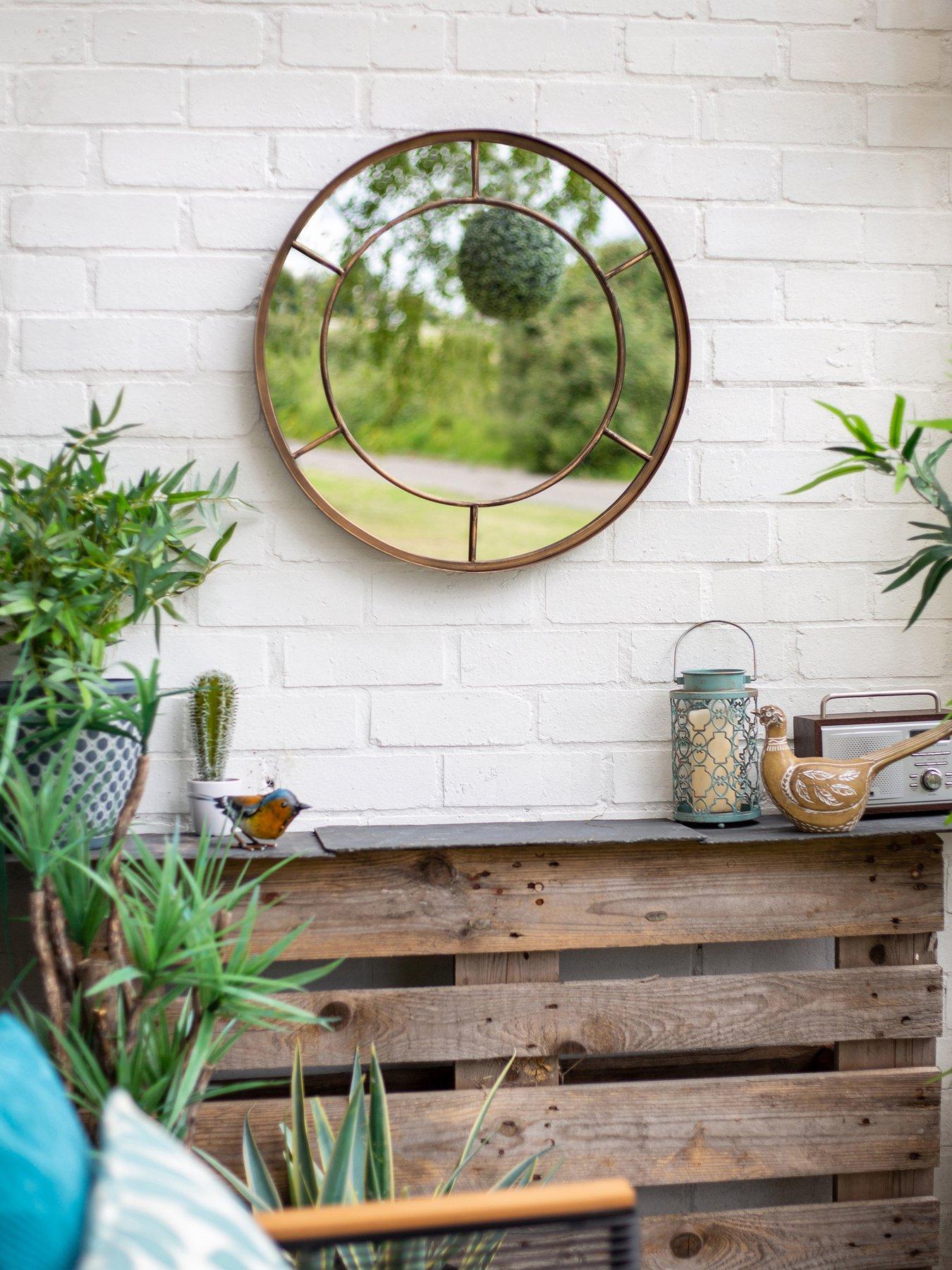 undefined Valencia Gold Round Mirror