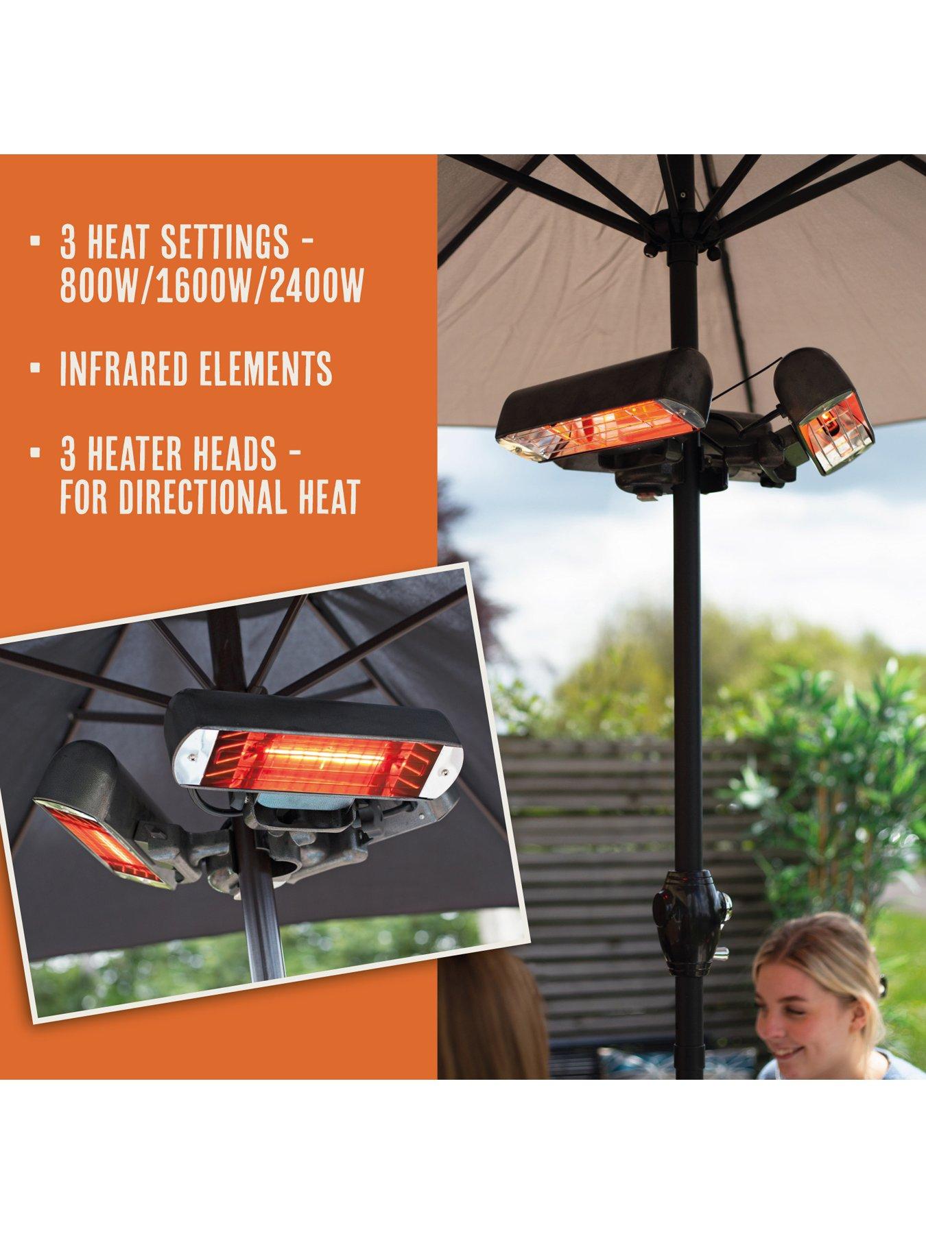 La Hacienda Heatmaster Slimline Patio Parasol Heater | Very Ireland