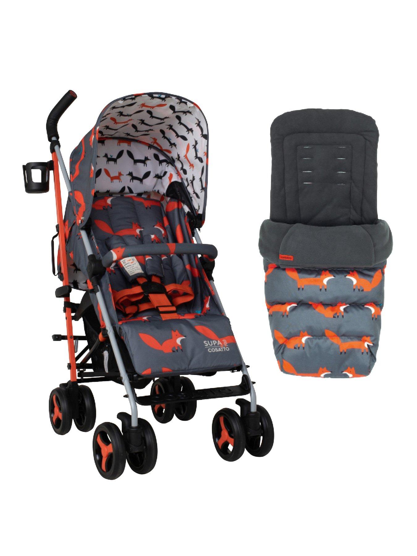 cosatto-supa-3-stroller-with-footmuff-0-25kg-charcoal-mister-fox
