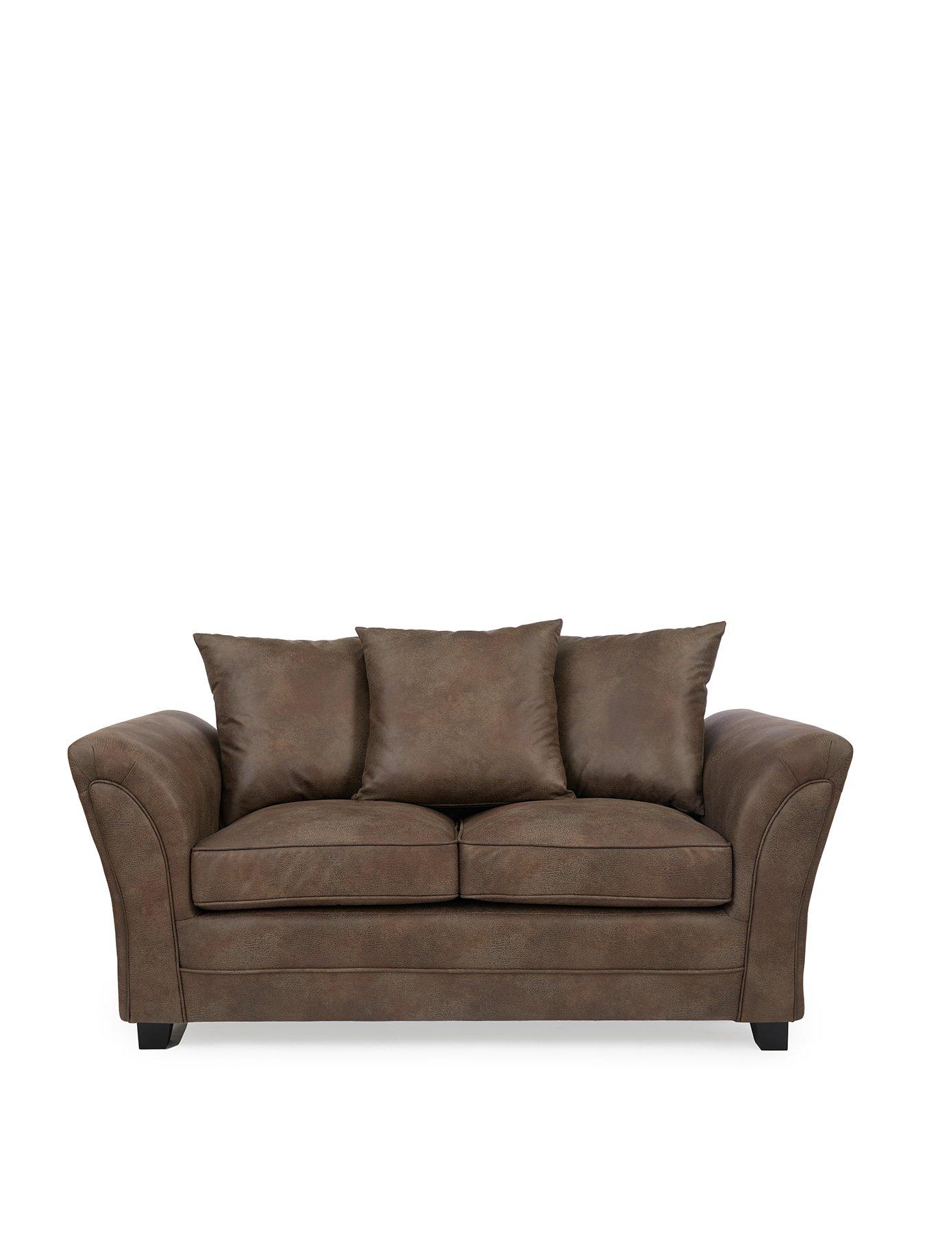 Image 2 of 6 of The Very Collection Dury Leather Look 2 Seater Sofa&nbsp;- FSC&reg; Certified
