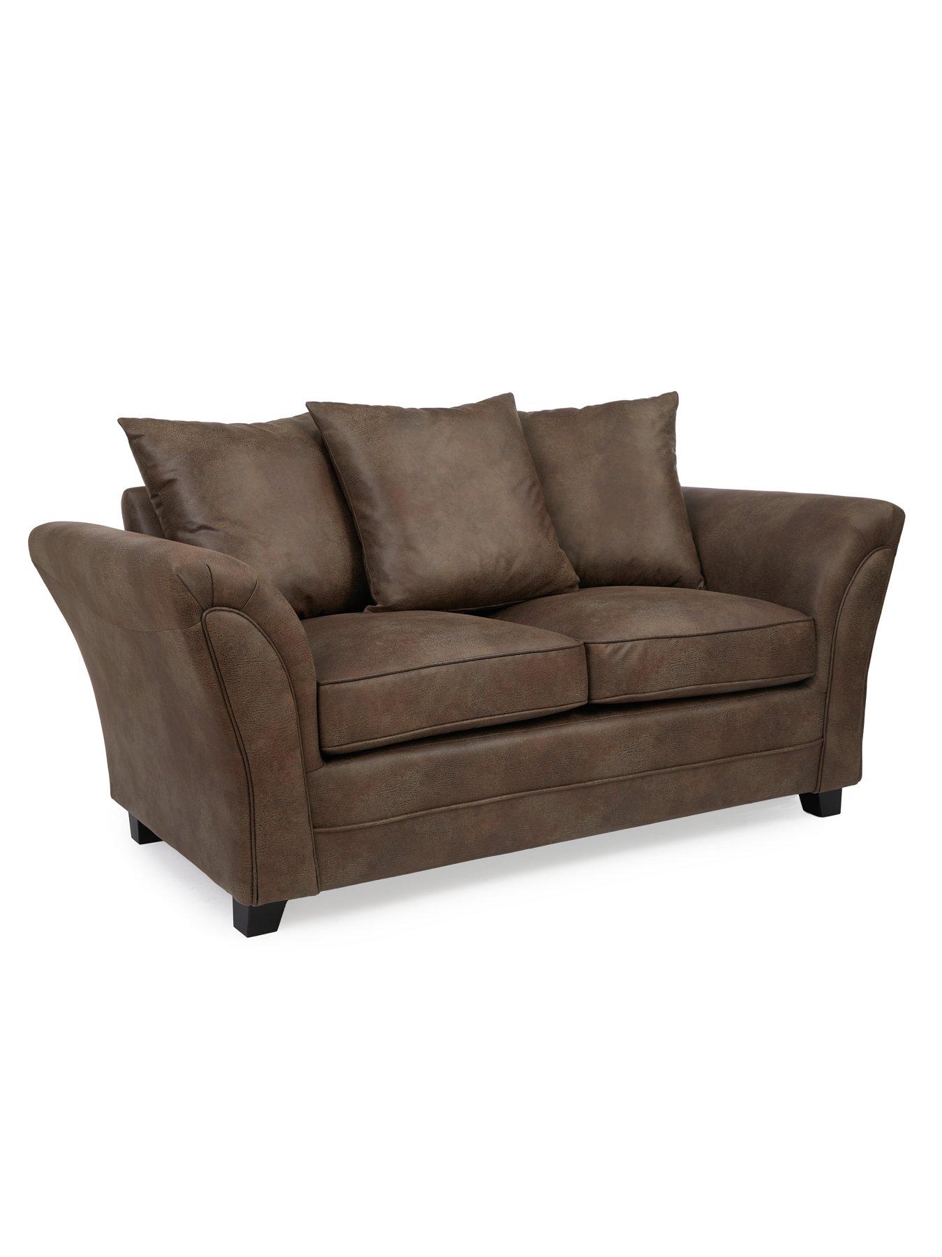 Image 3 of 6 of The Very Collection Dury Leather Look 2 Seater Sofa&nbsp;- FSC&reg; Certified