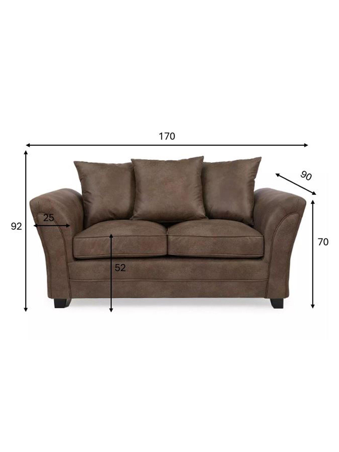 Image 5 of 6 of The Very Collection Dury Leather Look 2 Seater Sofa&nbsp;- FSC&reg; Certified