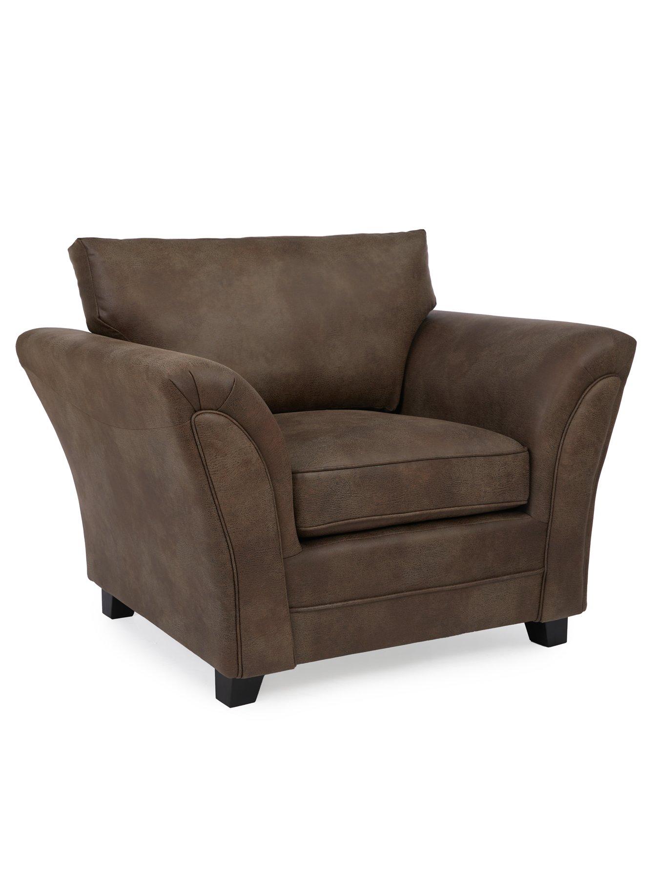 Image 3 of 6 of Very Home Dury Leather Look Armchair&nbsp;- FSC&reg; Certified