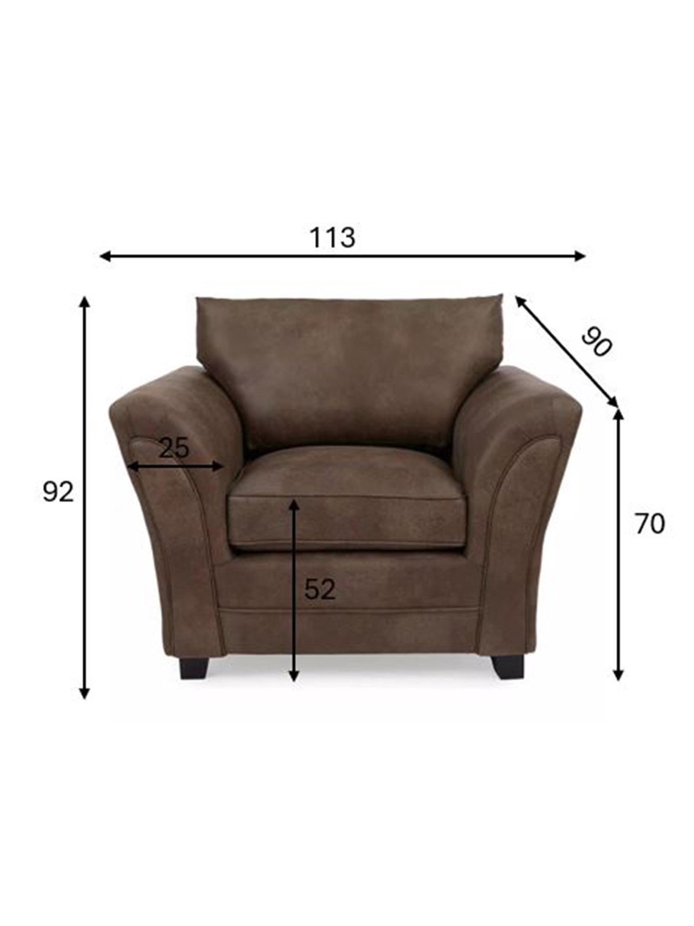 Image 5 of 6 of Very Home Dury Leather Look Armchair&nbsp;- FSC&reg; Certified