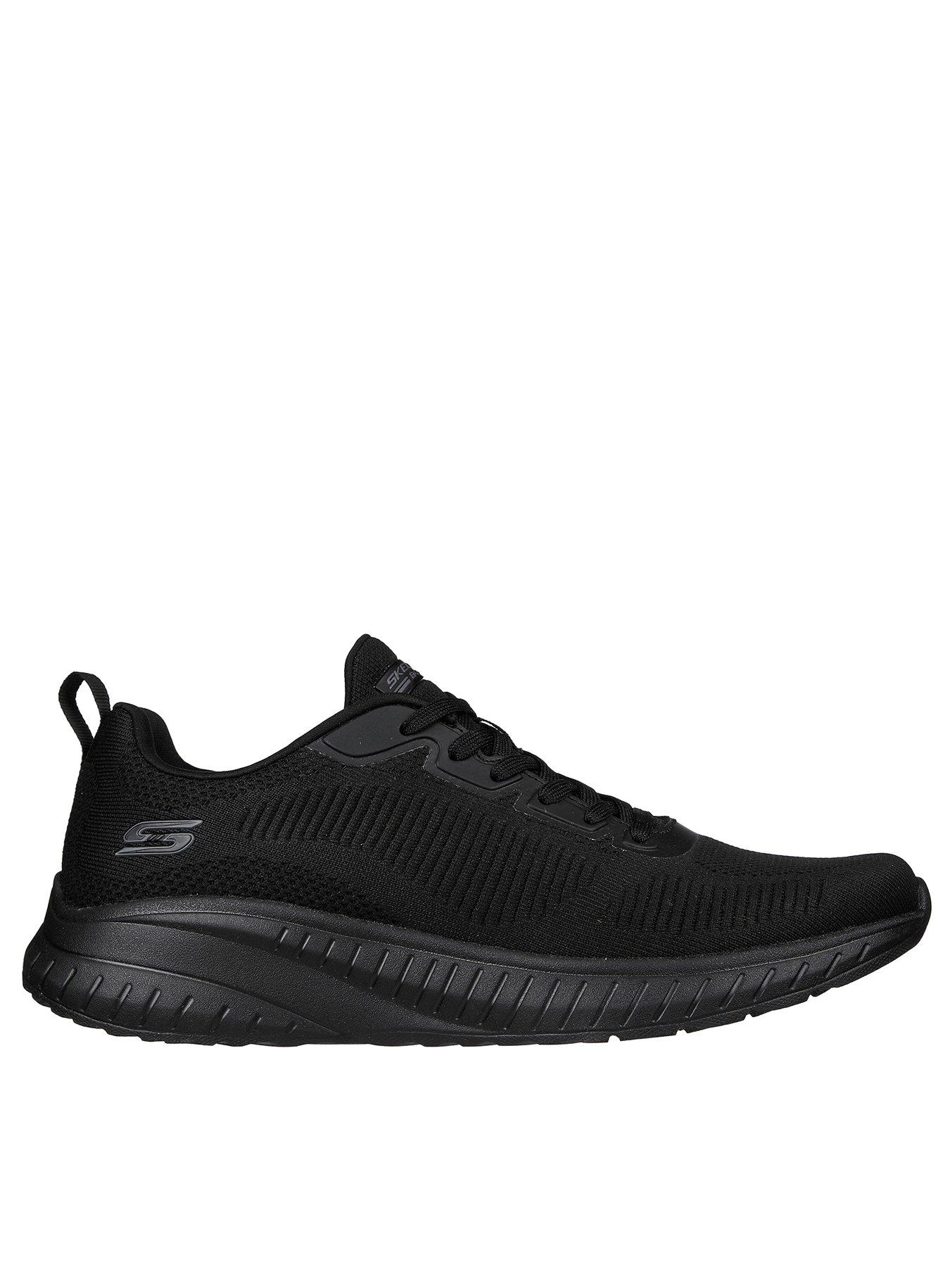 Skechers Bobs Squad Chaos Lace Up Trainers - Black