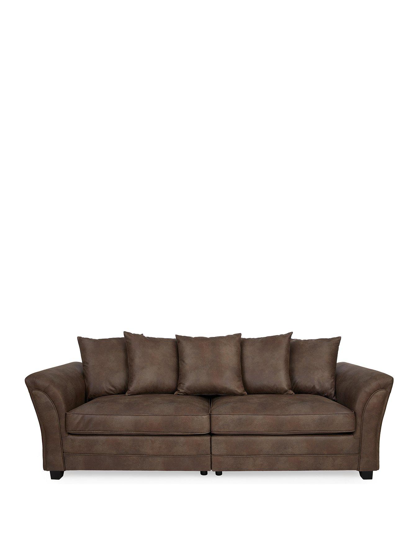 very-home-dury-leather-look-4-seater-sofanbsp--fscreg-certifiedstillFront