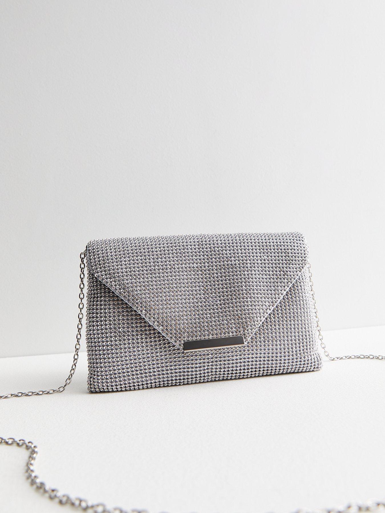 Silver clutch bag ireland sale