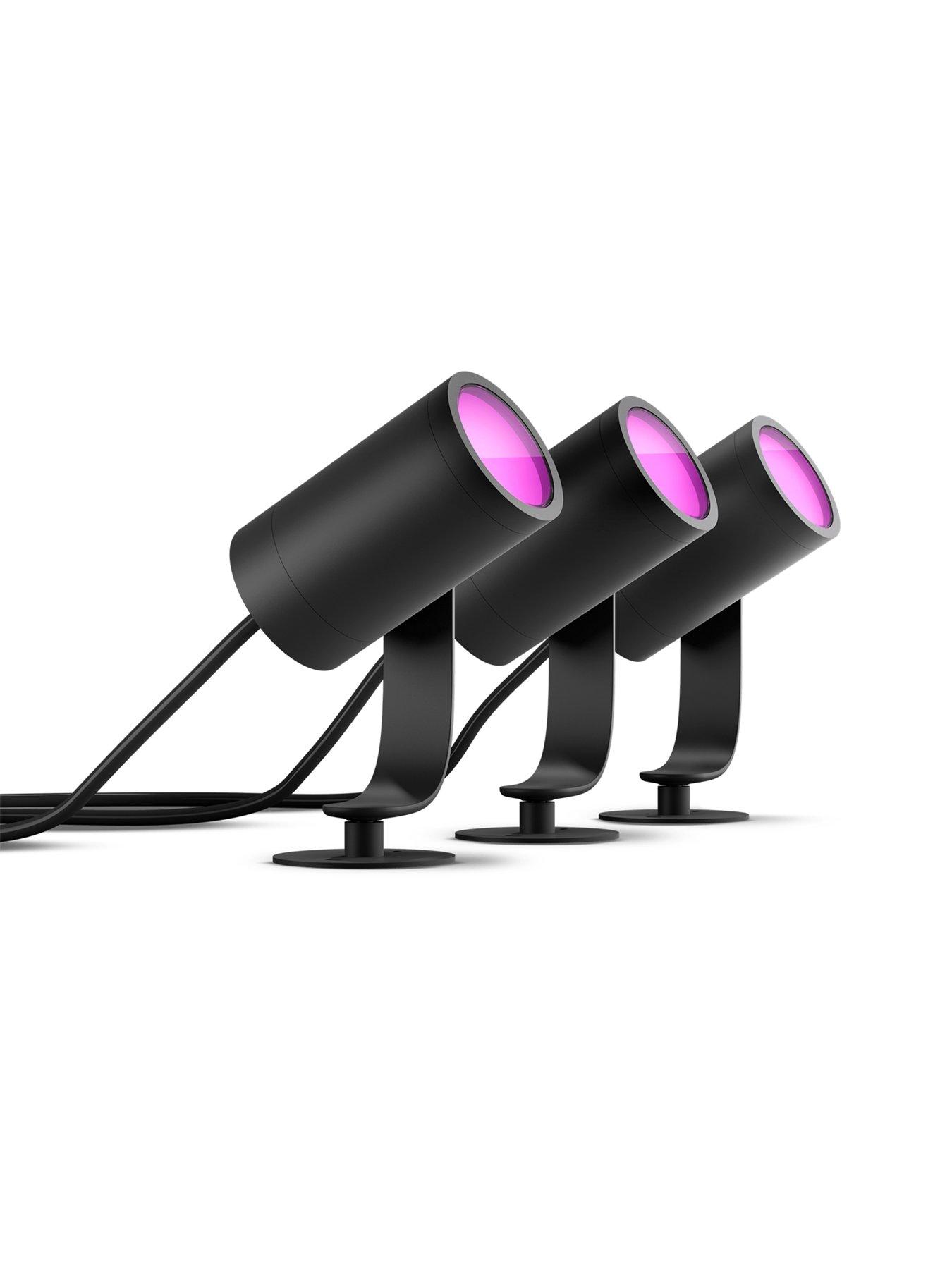 philips-hue-hue-lily-white-and-colour-ambiance-outdoor-smart-spotlight-base-kit-with-hue-bridgestillFront