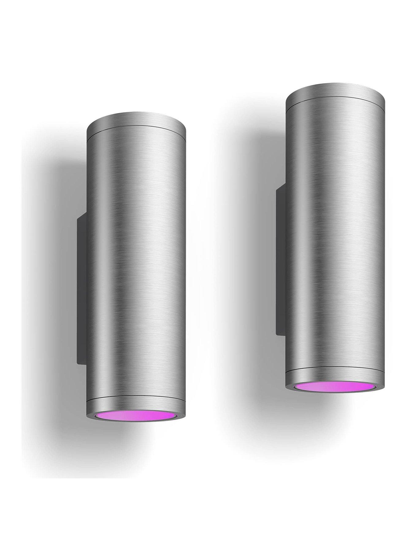 undefined Hue Appear White and Colour Ambiance Smart Outdoor Wall Light Innox Twin Pack