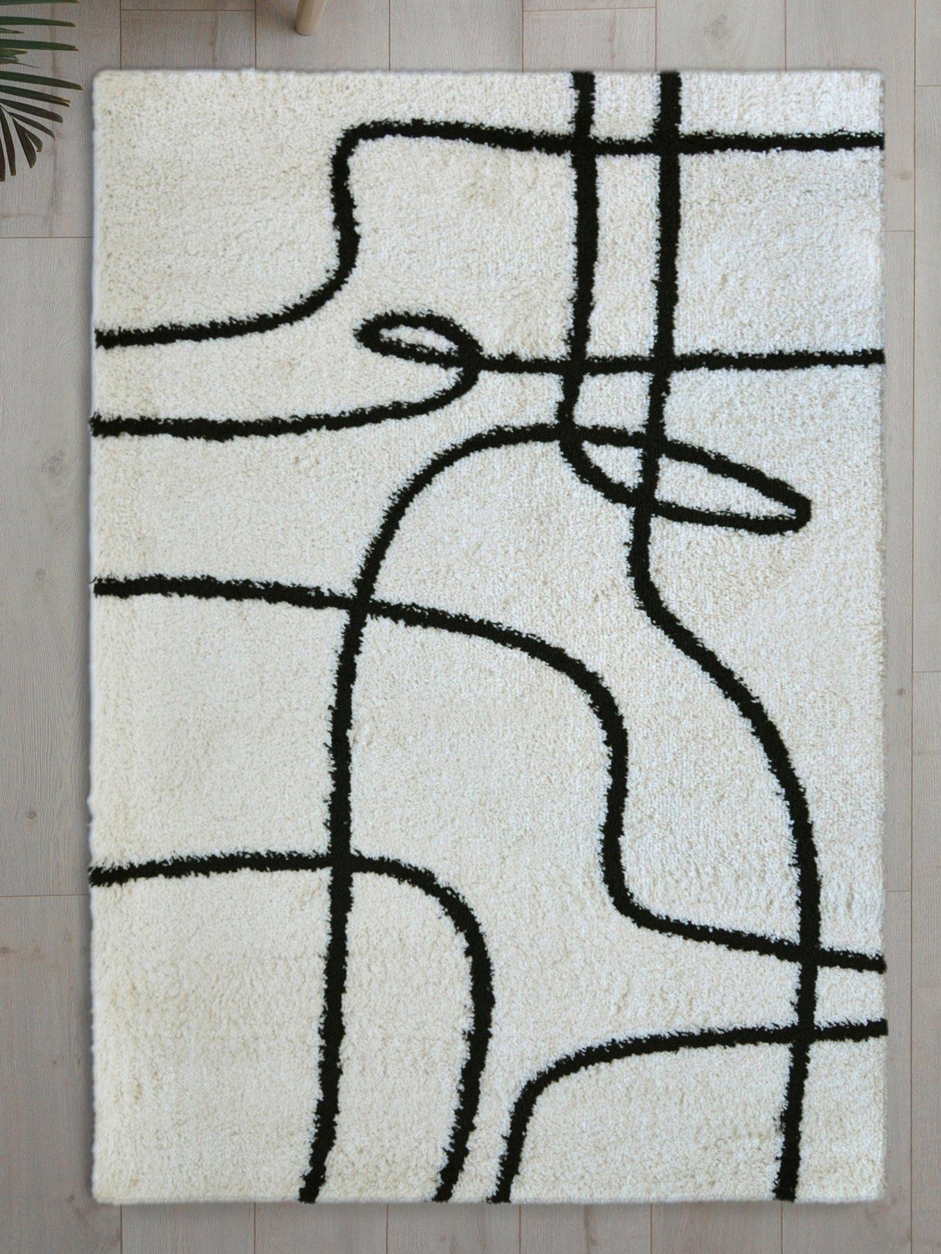 Image 1 of 4 of The Very Collection Snug Abstract Lines Rug - Multi