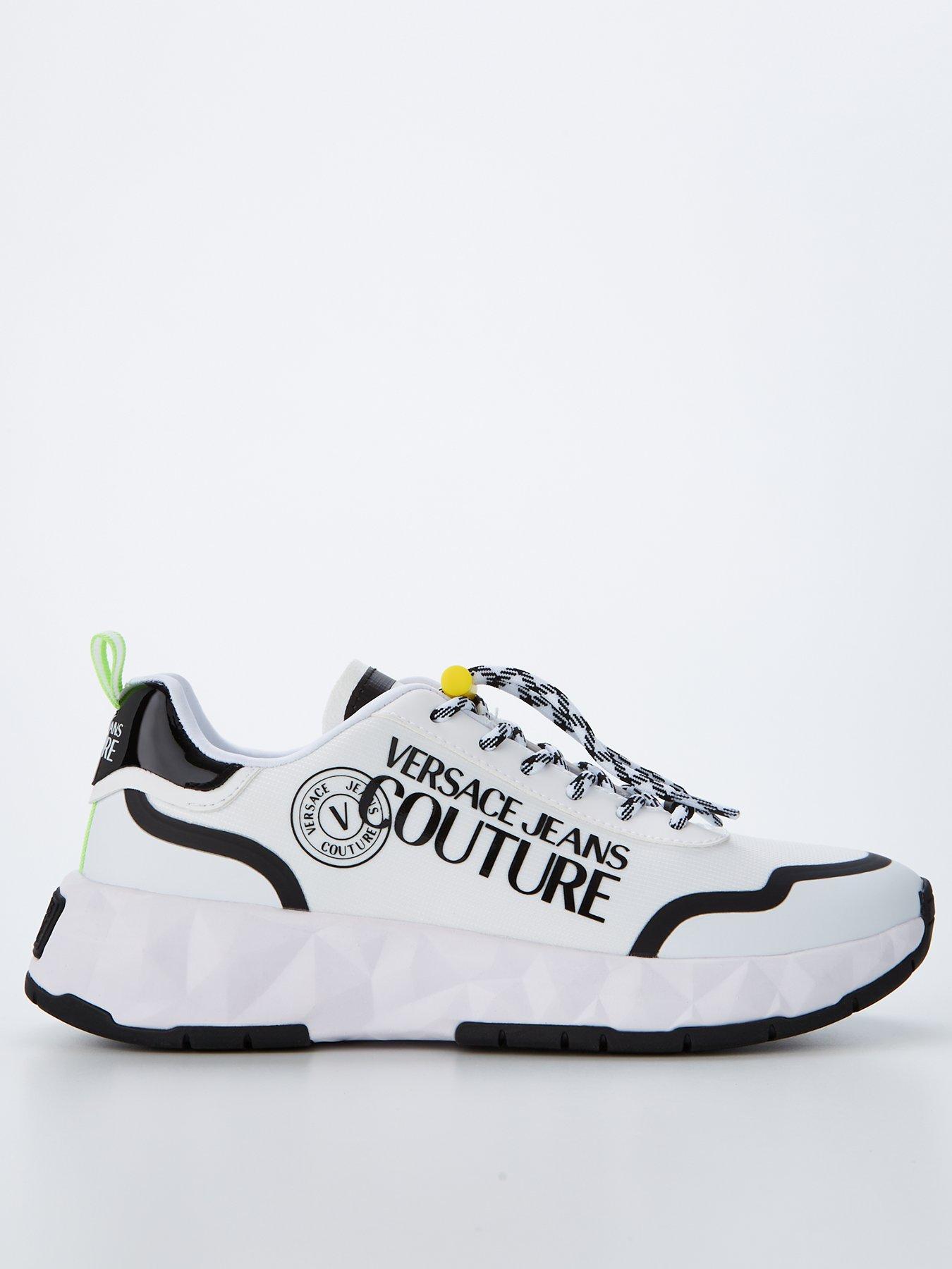 Versace jeans white store trainers